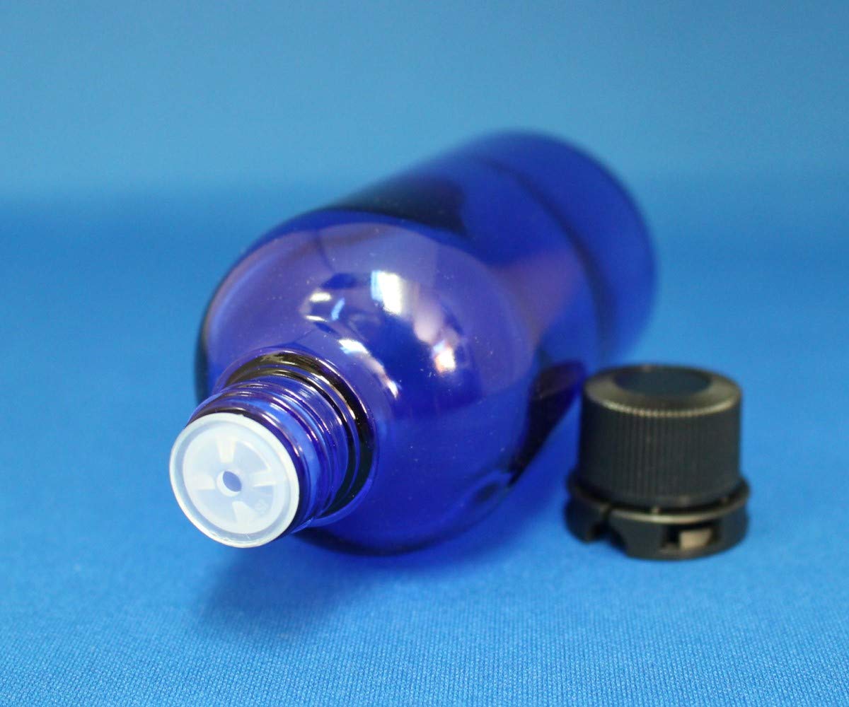 Amazon｜ガラス瓶 100ml 5本セット 青色 遮光 セキュリティキャップ